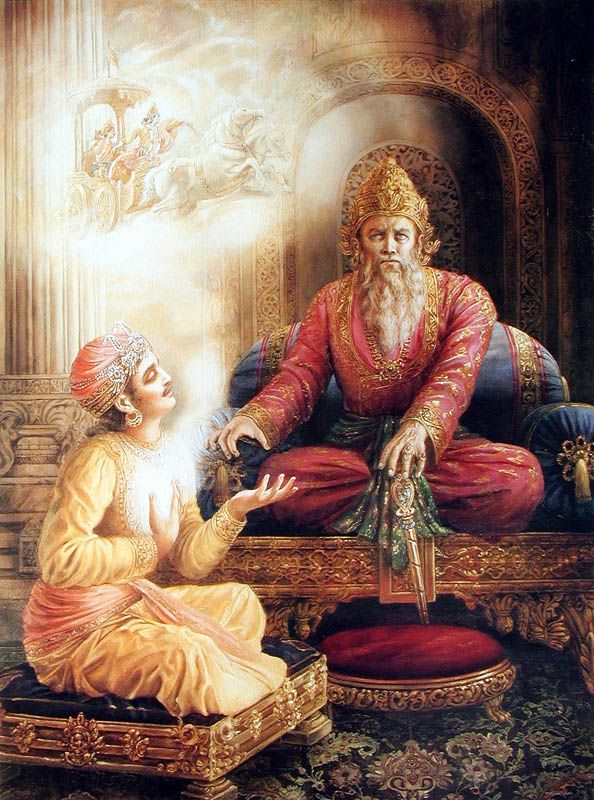 Dhrtarastra and Sanjay